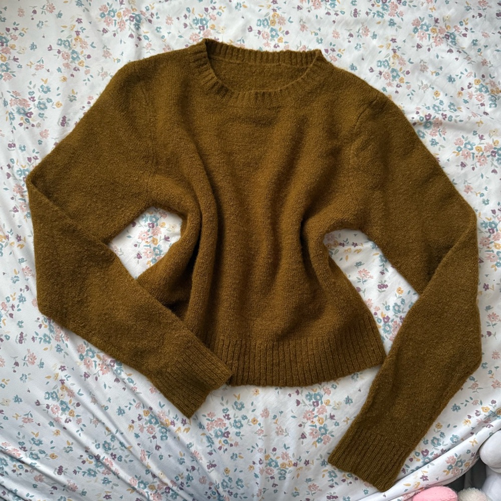 Cozy Brown Knit Sweater